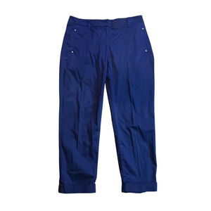 White House Black Market Navy Crop Leg Pants